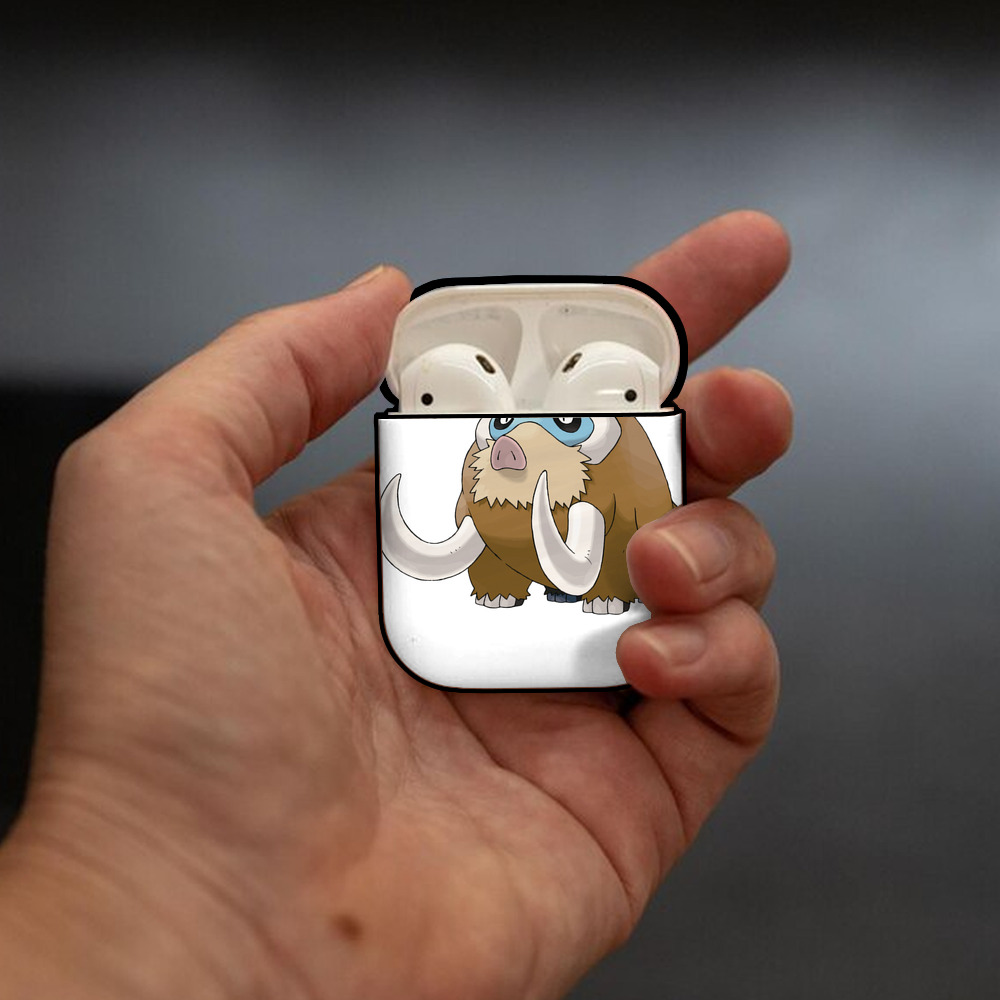 ポケットモンスター Pokémon AirPods 第2世代保護ケース ハードシェル ブラック 耐衝撃・防指紋・カラビナ付き