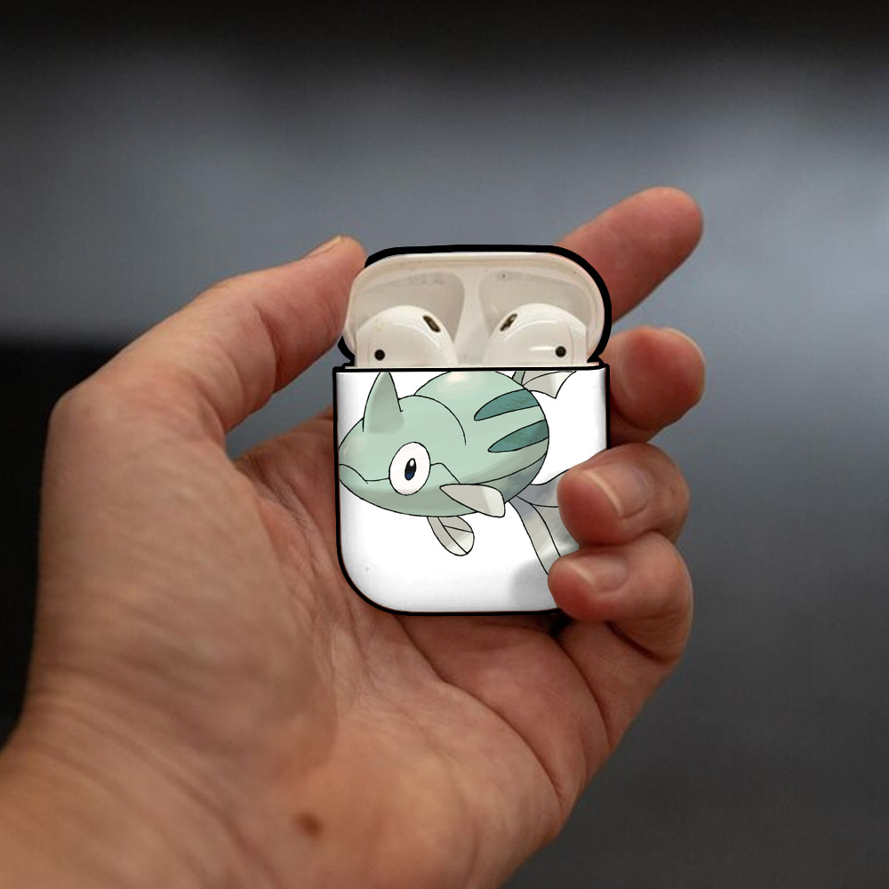 ポケットモンスター Pokémon AirPods 第2世代保護ケース ハードシェル ブラック 耐衝撃・防指紋・カラビナ付き