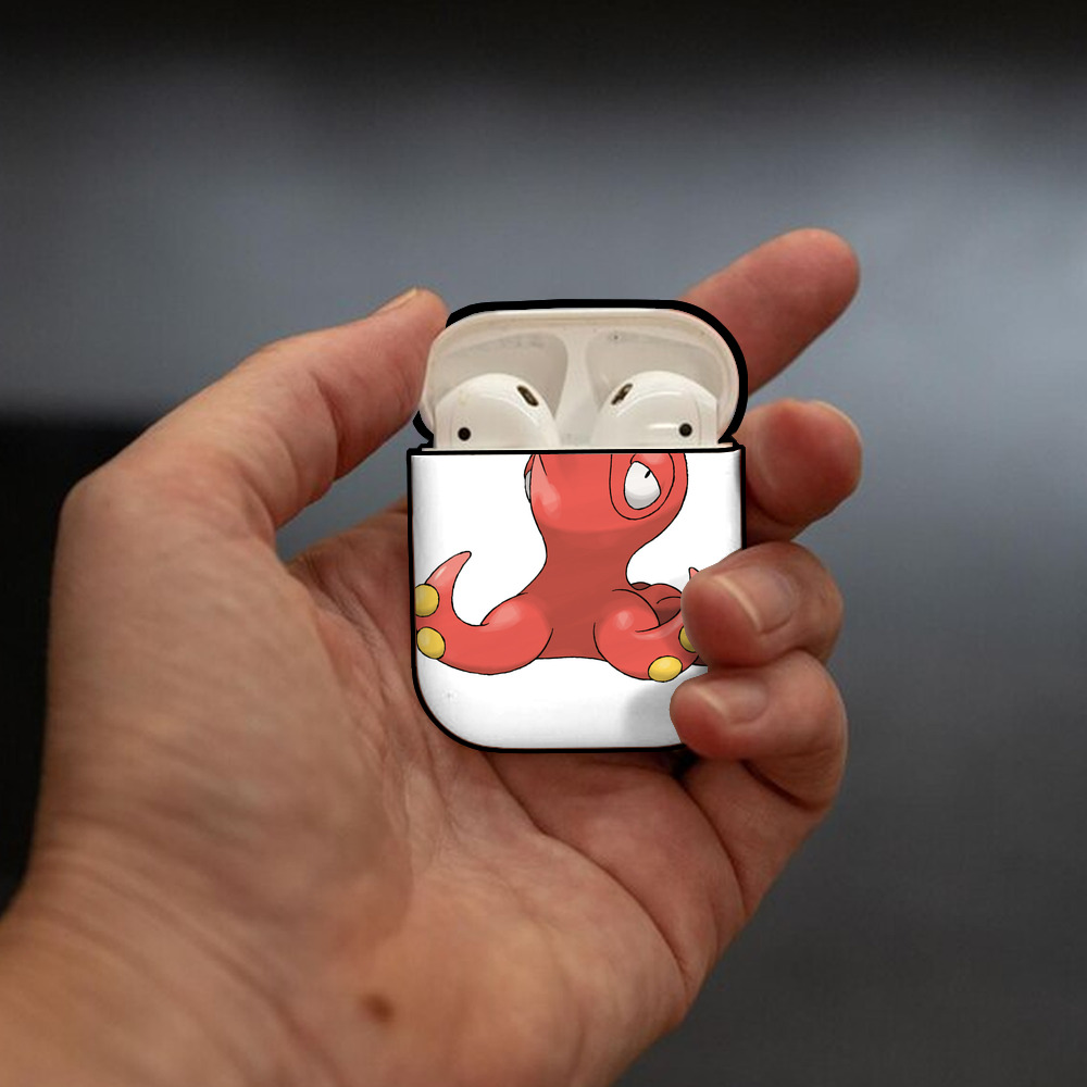 ポケットモンスター Pokémon AirPods 第2世代保護ケース ハードシェル ブラック 耐衝撃・防指紋・カラビナ付き