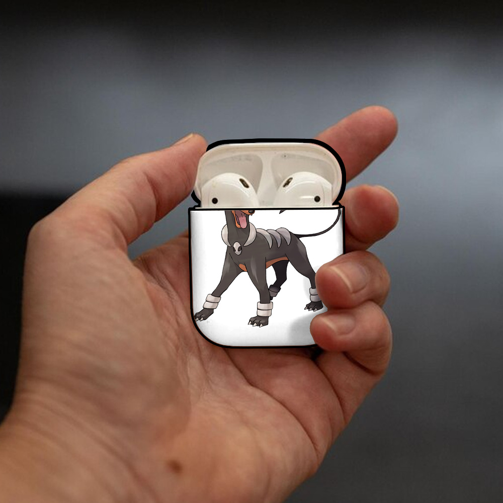 ポケットモンスター Pokémon AirPods 第2世代保護ケース ハードシェル ブラック 耐衝撃・防指紋・カラビナ付き