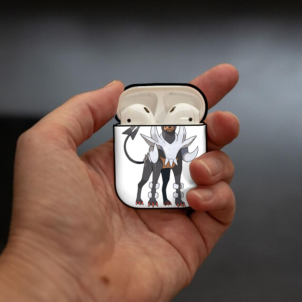 ポケットモンスター Pokémon AirPods 第2世代保護ケース ハードシェル ブラック 耐衝撃・防指紋・カラビナ付き