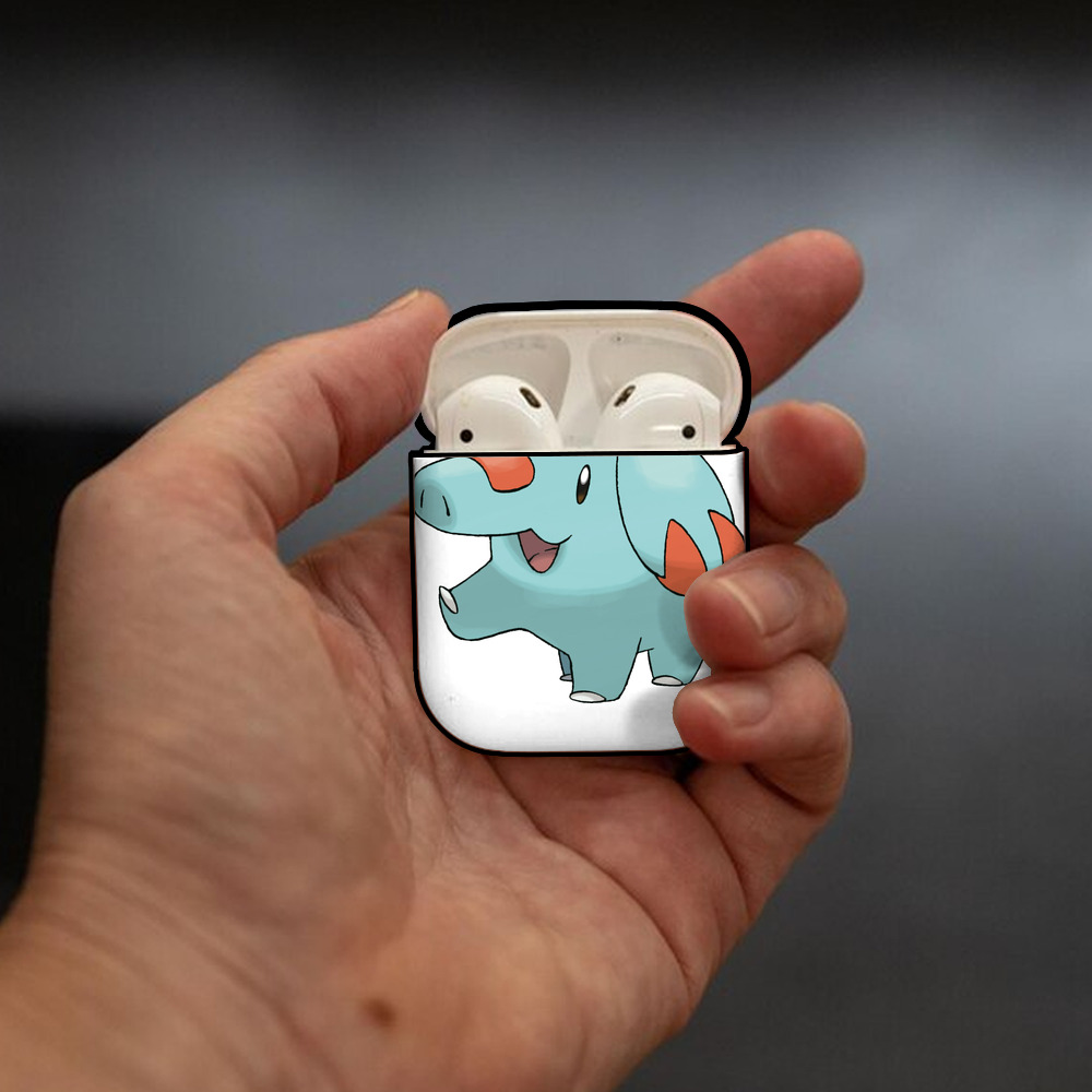ポケットモンスター Pokémon AirPods 第2世代保護ケース ハードシェル ブラック 耐衝撃・防指紋・カラビナ付き