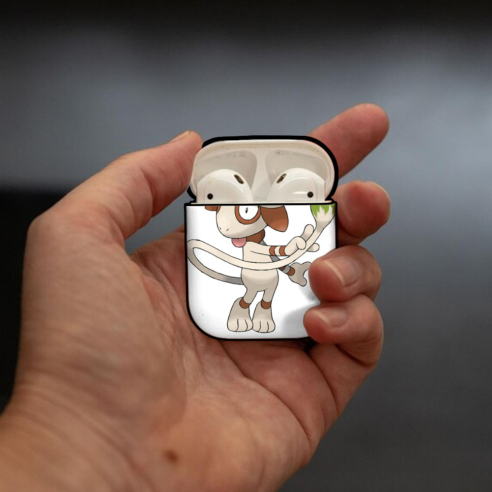 ポケットモンスター Pokémon AirPods 第2世代保護ケース ハードシェル ブラック 耐衝撃・防指紋・カラビナ付き