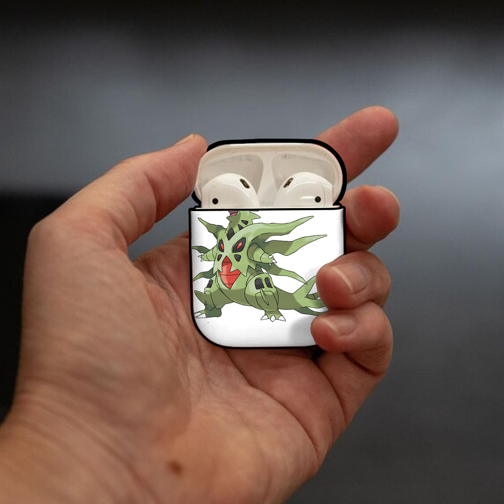 ポケットモンスター Pokémon AirPods 第2世代保護ケース ハードシェル ブラック 耐衝撃・防指紋・カラビナ付き