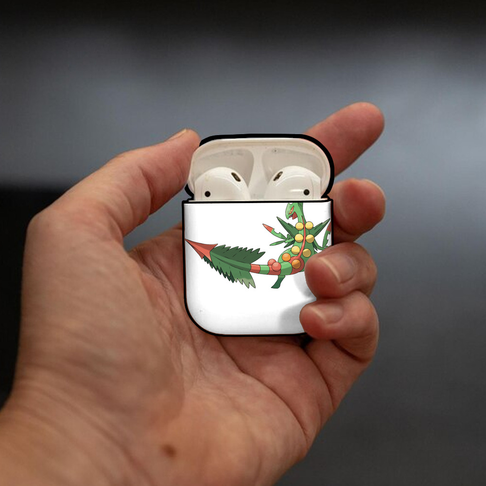 ポケットモンスター Pokémon AirPods 第2世代保護ケース ハードシェル ブラック 耐衝撃・防指紋・カラビナ付き