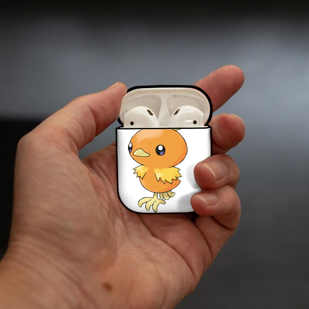 ポケットモンスター Pokémon AirPods 第2世代保護ケース ハードシェル ブラック 耐衝撃・防指紋・カラビナ付き