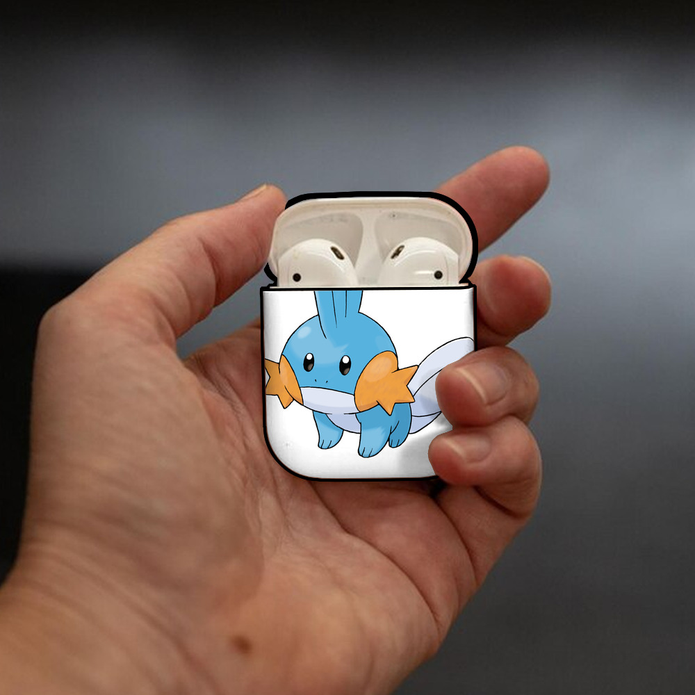 ポケットモンスター Pokémon AirPods 第2世代保護ケース ハードシェル ブラック 耐衝撃・防指紋・カラビナ付き