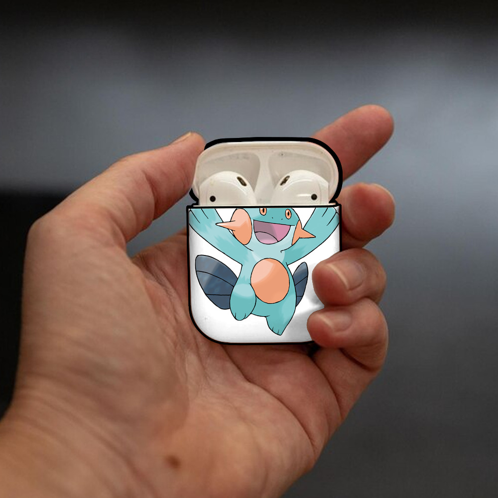 ポケットモンスター Pokémon AirPods 第2世代保護ケース ハードシェル ブラック 耐衝撃・防指紋・カラビナ付き