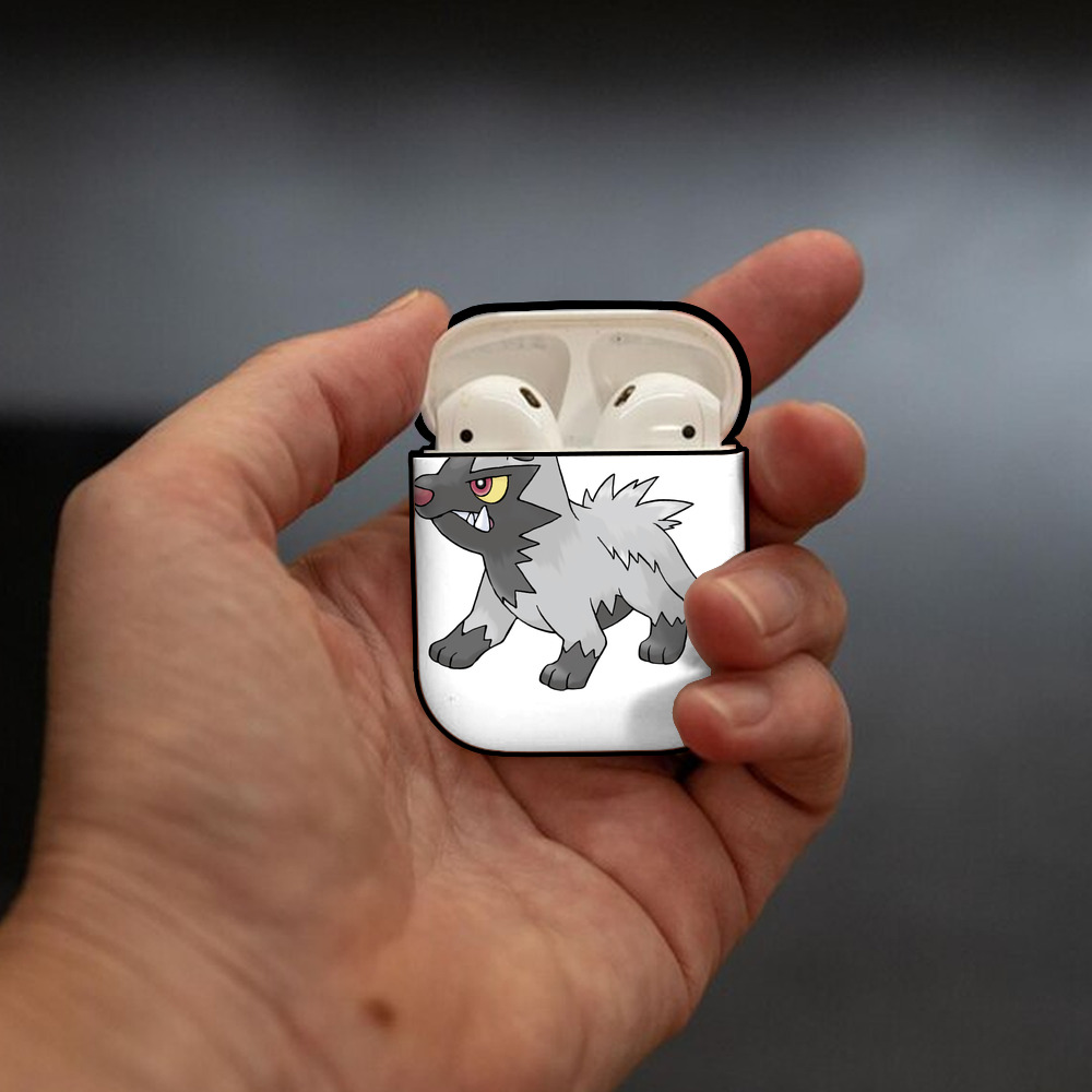 ポケットモンスター Pokémon AirPods 第2世代保護ケース ハードシェル ブラック 耐衝撃・防指紋・カラビナ付き