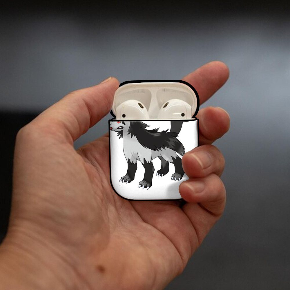 ポケットモンスター Pokémon AirPods 第2世代保護ケース ハードシェル ブラック 耐衝撃・防指紋・カラビナ付き