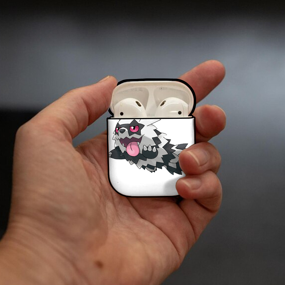 ポケットモンスター Pokémon AirPods 第2世代保護ケース ハードシェル ブラック 耐衝撃・防指紋・カラビナ付き