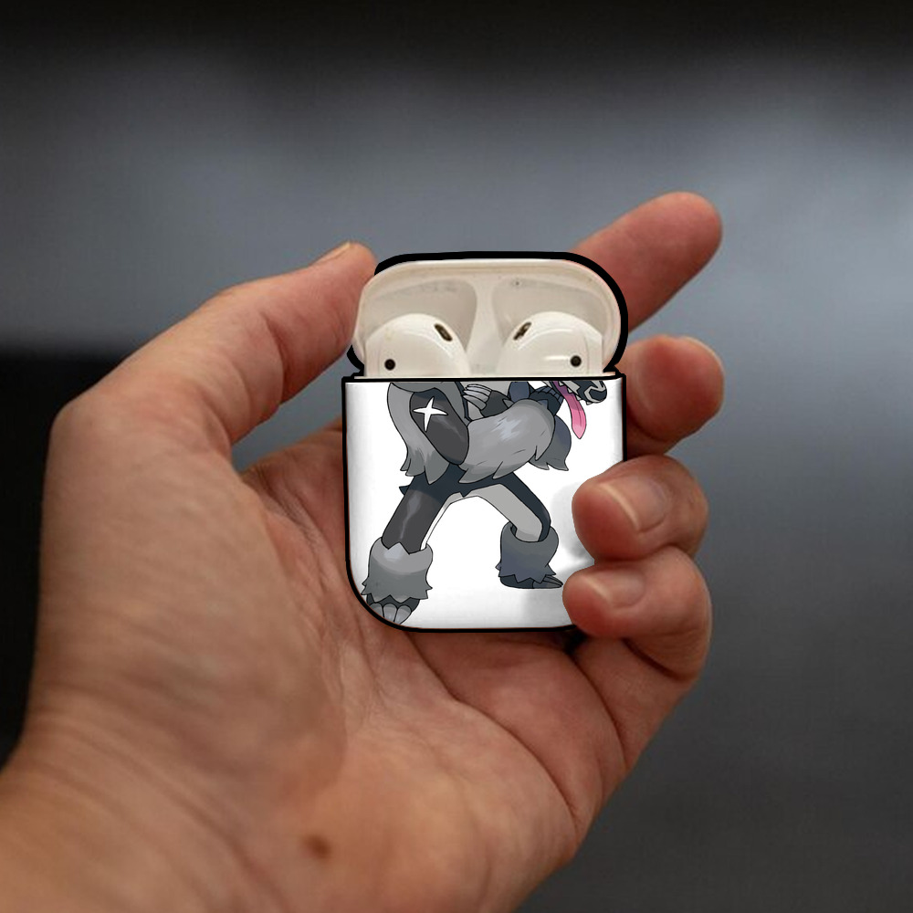 ポケットモンスター Pokémon AirPods 第2世代保護ケース ハードシェル ブラック 耐衝撃・防指紋・カラビナ付き