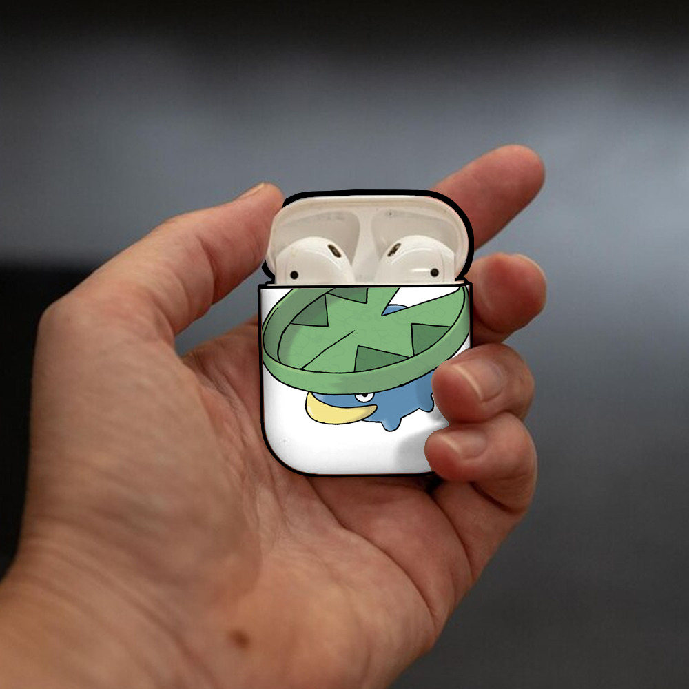 ポケットモンスター Pokémon AirPods 第2世代保護ケース ハードシェル ブラック 耐衝撃・防指紋・カラビナ付き