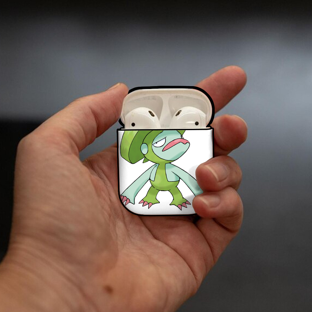ポケットモンスター Pokémon AirPods 第2世代保護ケース ハードシェル ブラック 耐衝撃・防指紋・カラビナ付き