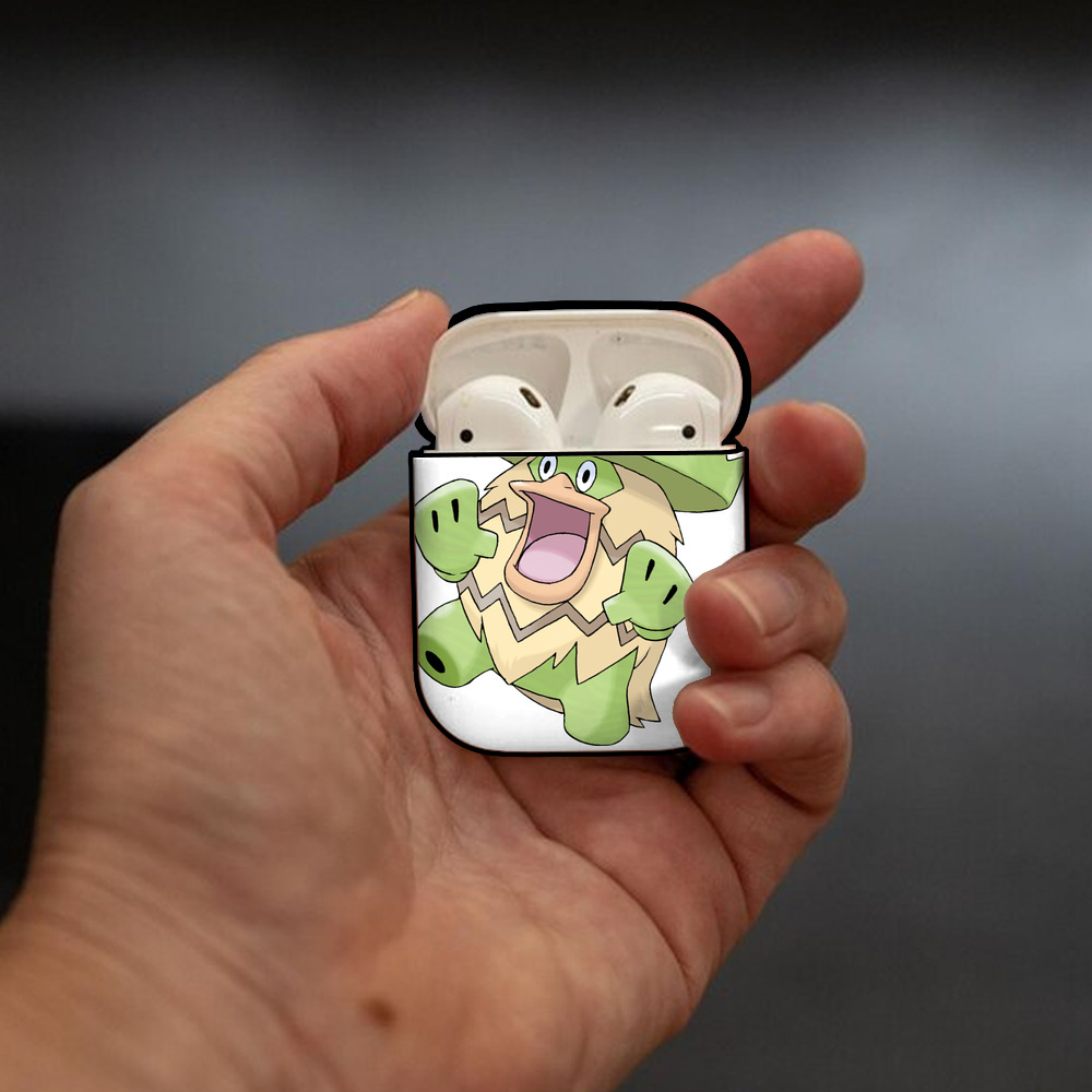 ポケットモンスター Pokémon AirPods 第2世代保護ケース ハードシェル ブラック 耐衝撃・防指紋・カラビナ付き