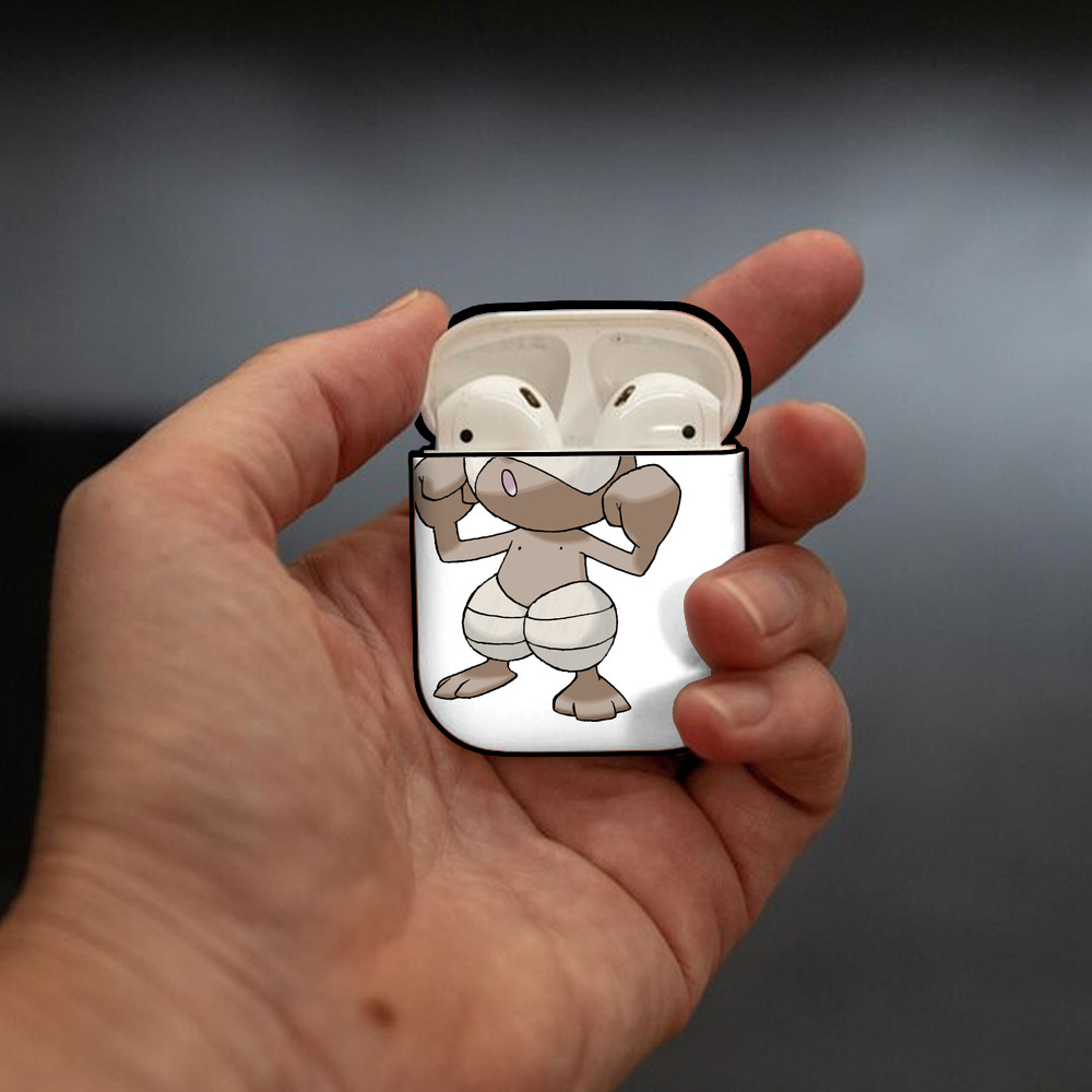 ポケットモンスター Pokémon AirPods 第2世代保護ケース ハードシェル ブラック 耐衝撃・防指紋・カラビナ付き