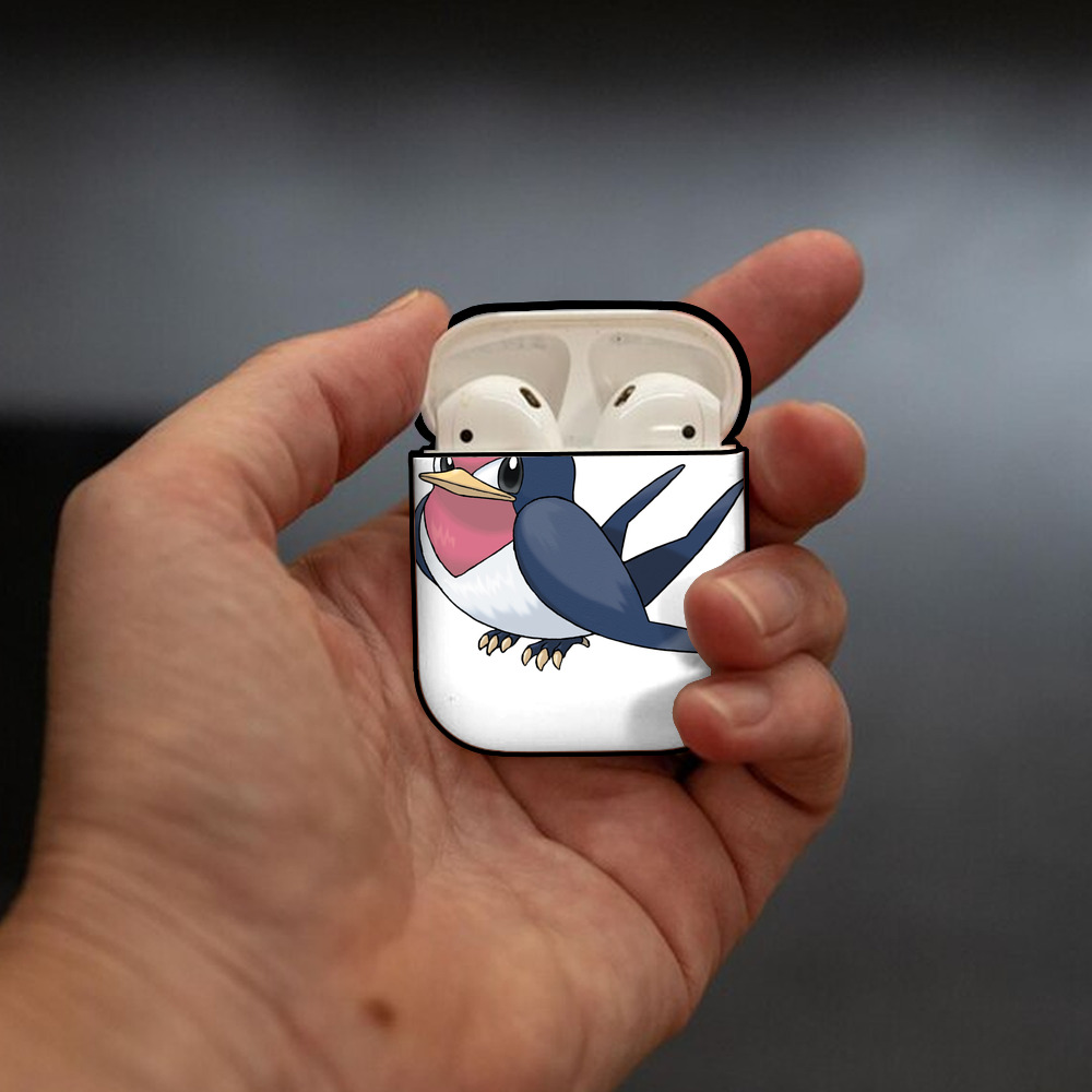 ポケットモンスター Pokémon AirPods 第2世代保護ケース ハードシェル ブラック 耐衝撃・防指紋・カラビナ付き