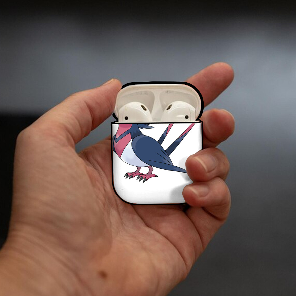 ポケットモンスター Pokémon AirPods 第2世代保護ケース ハードシェル ブラック 耐衝撃・防指紋・カラビナ付き