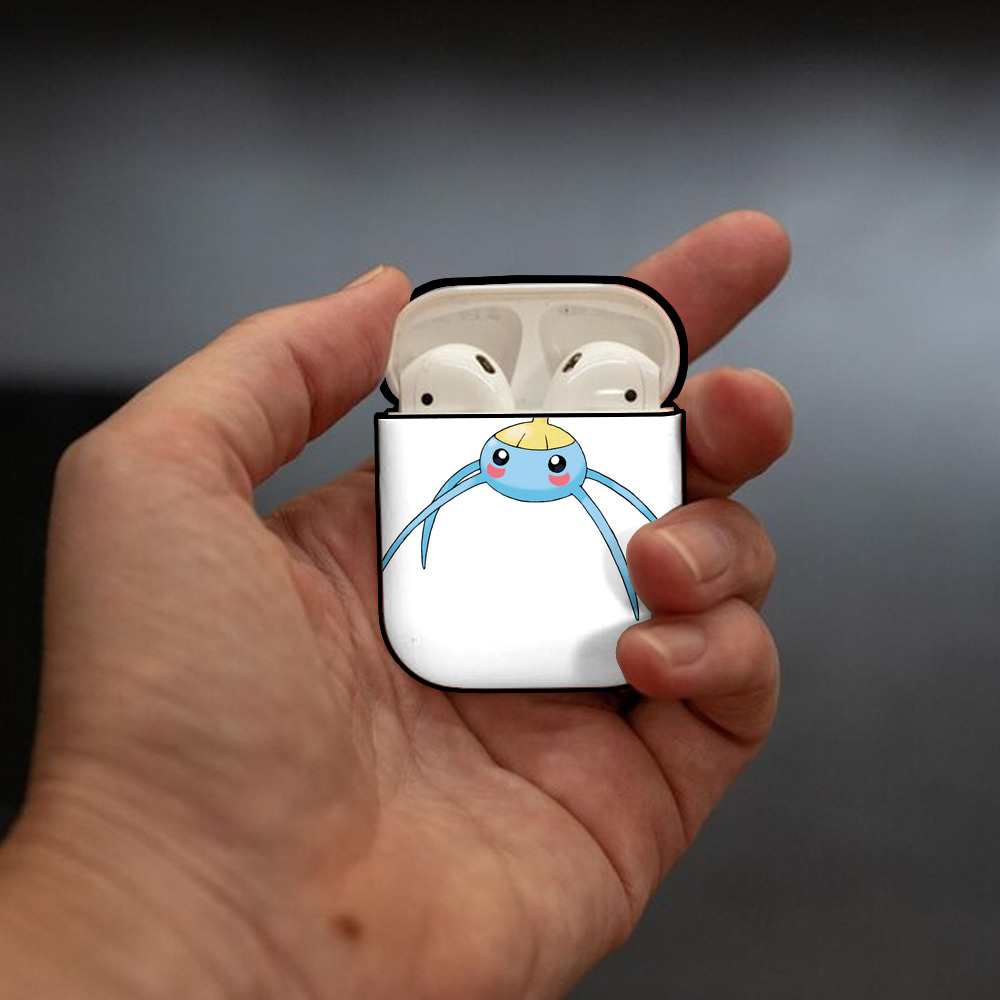 ポケットモンスター Pokémon AirPods 第2世代保護ケース ハードシェル ブラック 耐衝撃・防指紋・カラビナ付き