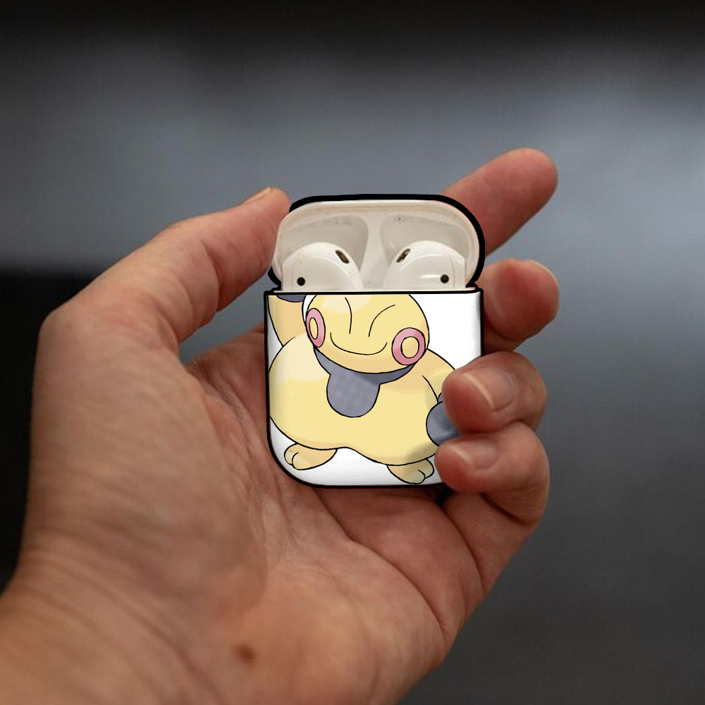 ポケットモンスター Pokémon AirPods 第2世代保護ケース ハードシェル ブラック 耐衝撃・防指紋・カラビナ付き