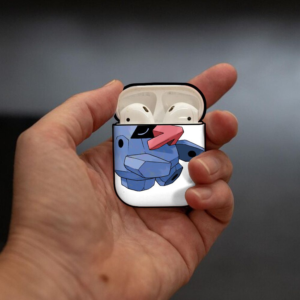 ポケットモンスター Pokémon AirPods 第2世代保護ケース ハードシェル ブラック 耐衝撃・防指紋・カラビナ付き