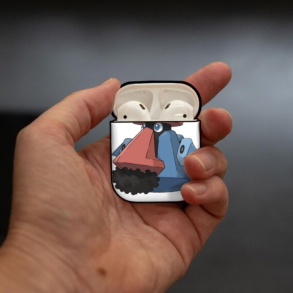 ポケットモンスター Pokémon AirPods 第2世代保護ケース ハードシェル ブラック 耐衝撃・防指紋・カラビナ付き