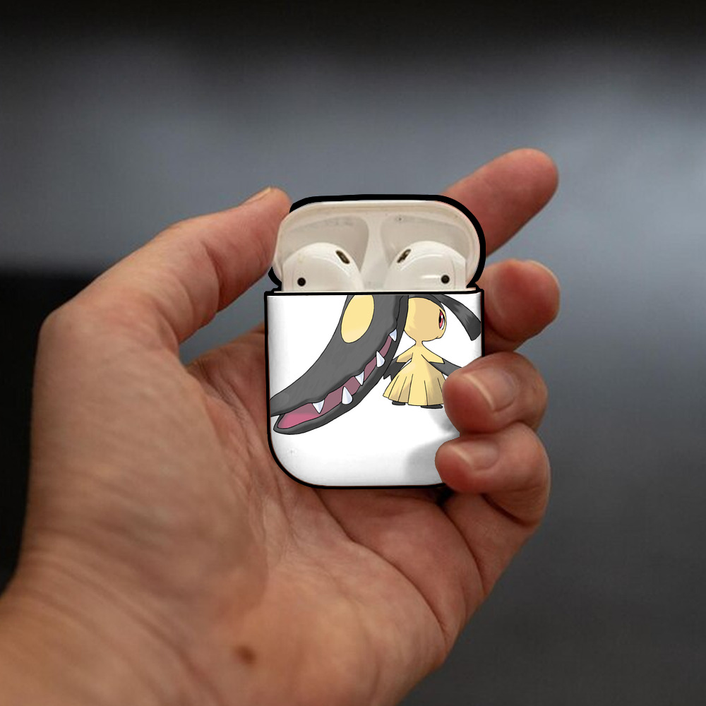 ポケットモンスター Pokémon AirPods 第2世代保護ケース ハードシェル ブラック 耐衝撃・防指紋・カラビナ付き