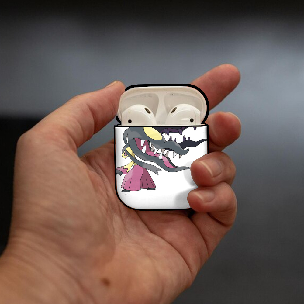 ポケットモンスター Pokémon AirPods 第2世代保護ケース ハードシェル ブラック 耐衝撃・防指紋・カラビナ付き