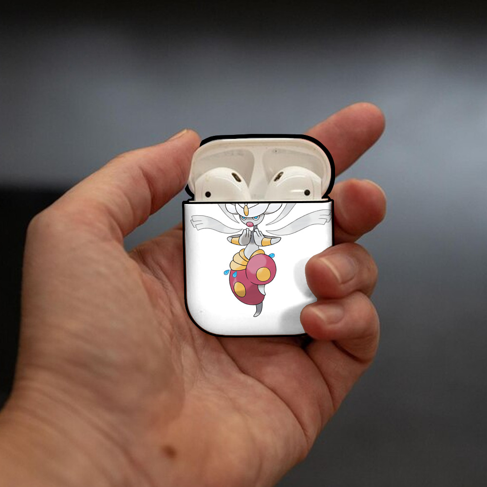 ポケットモンスター Pokémon AirPods 第2世代保護ケース ハードシェル ブラック 耐衝撃・防指紋・カラビナ付き