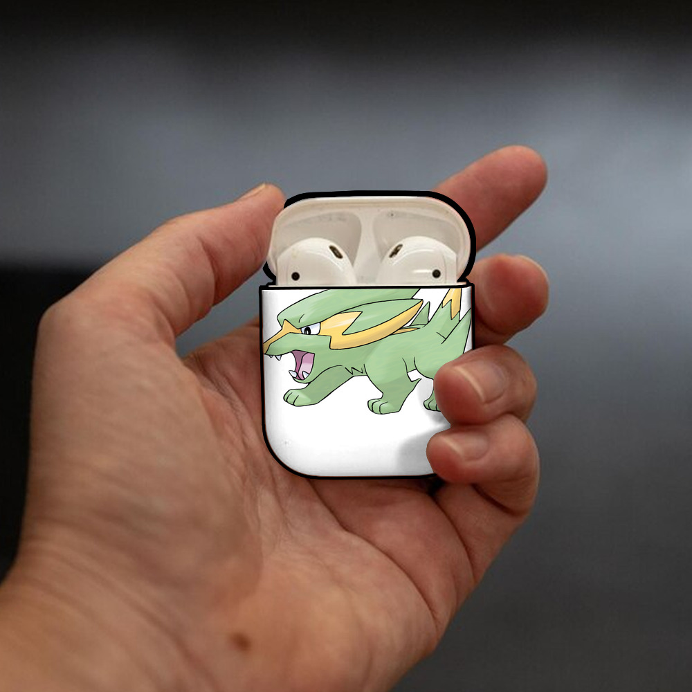 ポケットモンスター Pokémon AirPods 第2世代保護ケース ハードシェル ブラック 耐衝撃・防指紋・カラビナ付き