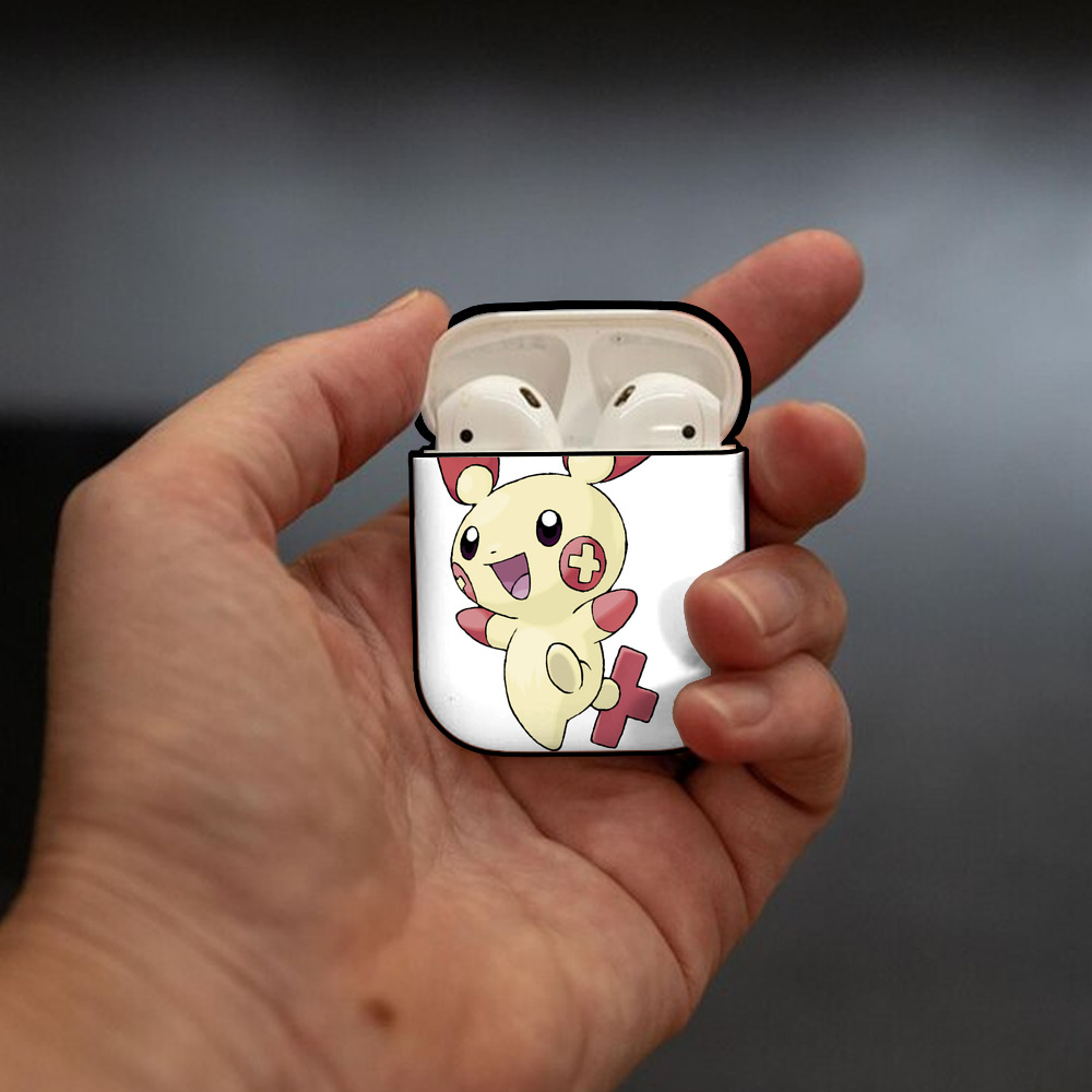 ポケットモンスター Pokémon AirPods 第2世代保護ケース ハードシェル ブラック 耐衝撃・防指紋・カラビナ付き