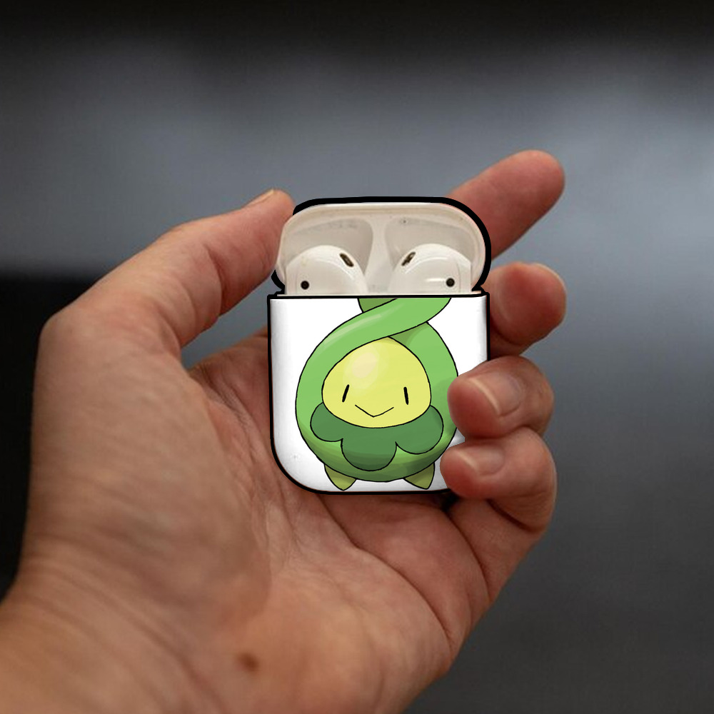 ポケットモンスター Pokémon AirPods 第2世代保護ケース ハードシェル ブラック 耐衝撃・防指紋・カラビナ付き