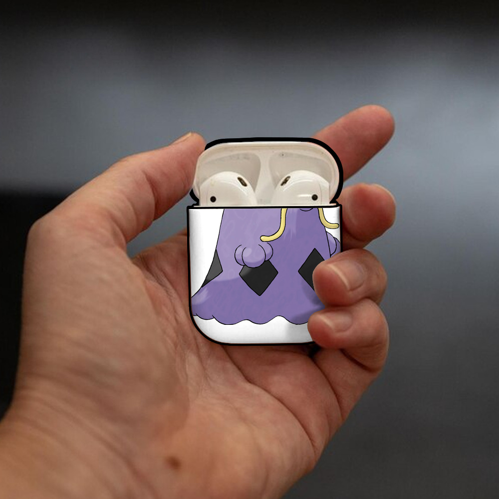 ポケットモンスター Pokémon AirPods 第2世代保護ケース ハードシェル ブラック 耐衝撃・防指紋・カラビナ付き