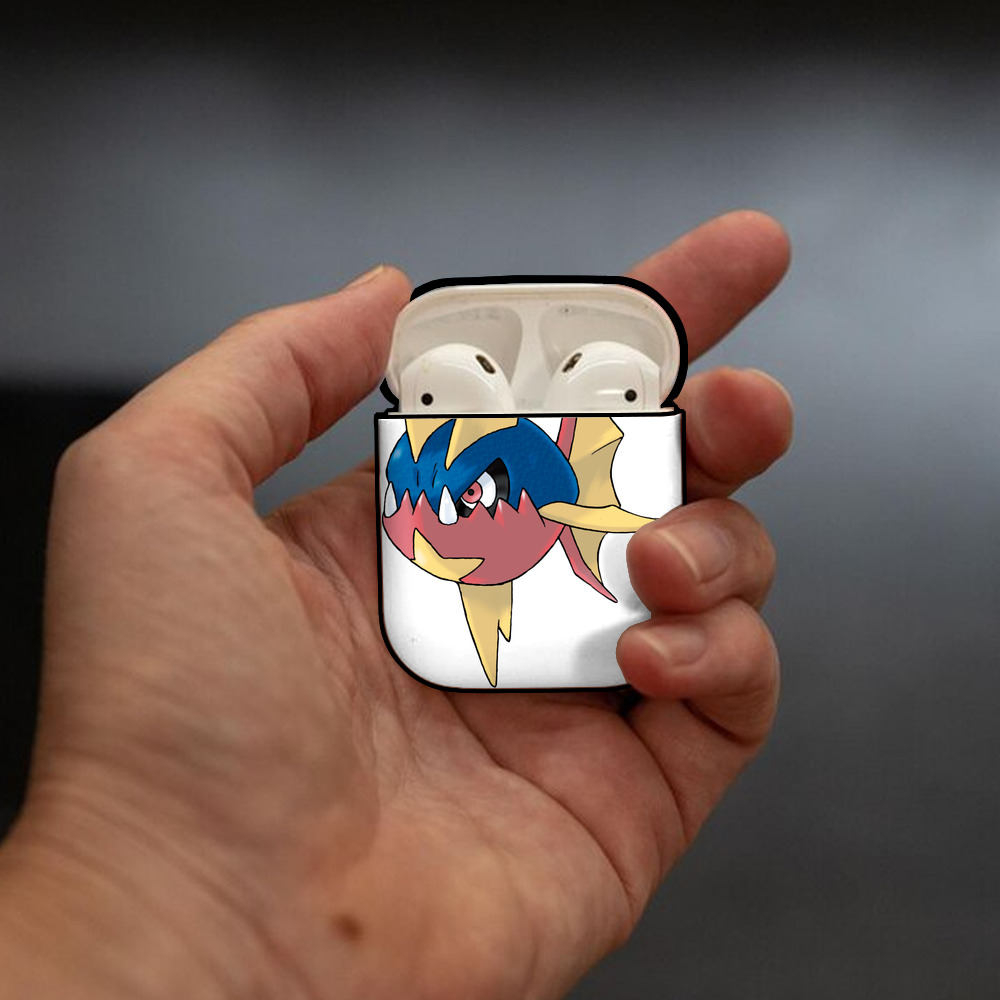 ポケットモンスター Pokémon AirPods 第2世代保護ケース ハードシェル ブラック 耐衝撃・防指紋・カラビナ付き