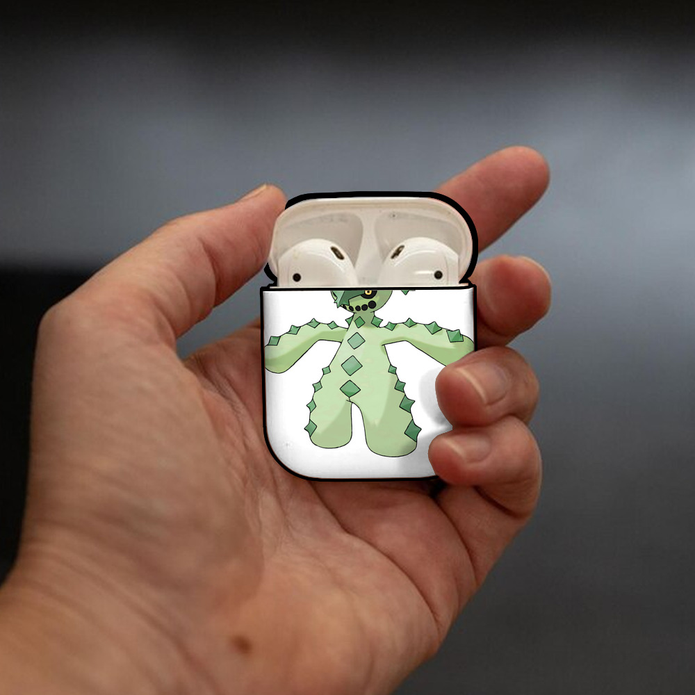 ポケットモンスター Pokémon AirPods 第2世代保護ケース ハードシェル ブラック 耐衝撃・防指紋・カラビナ付き