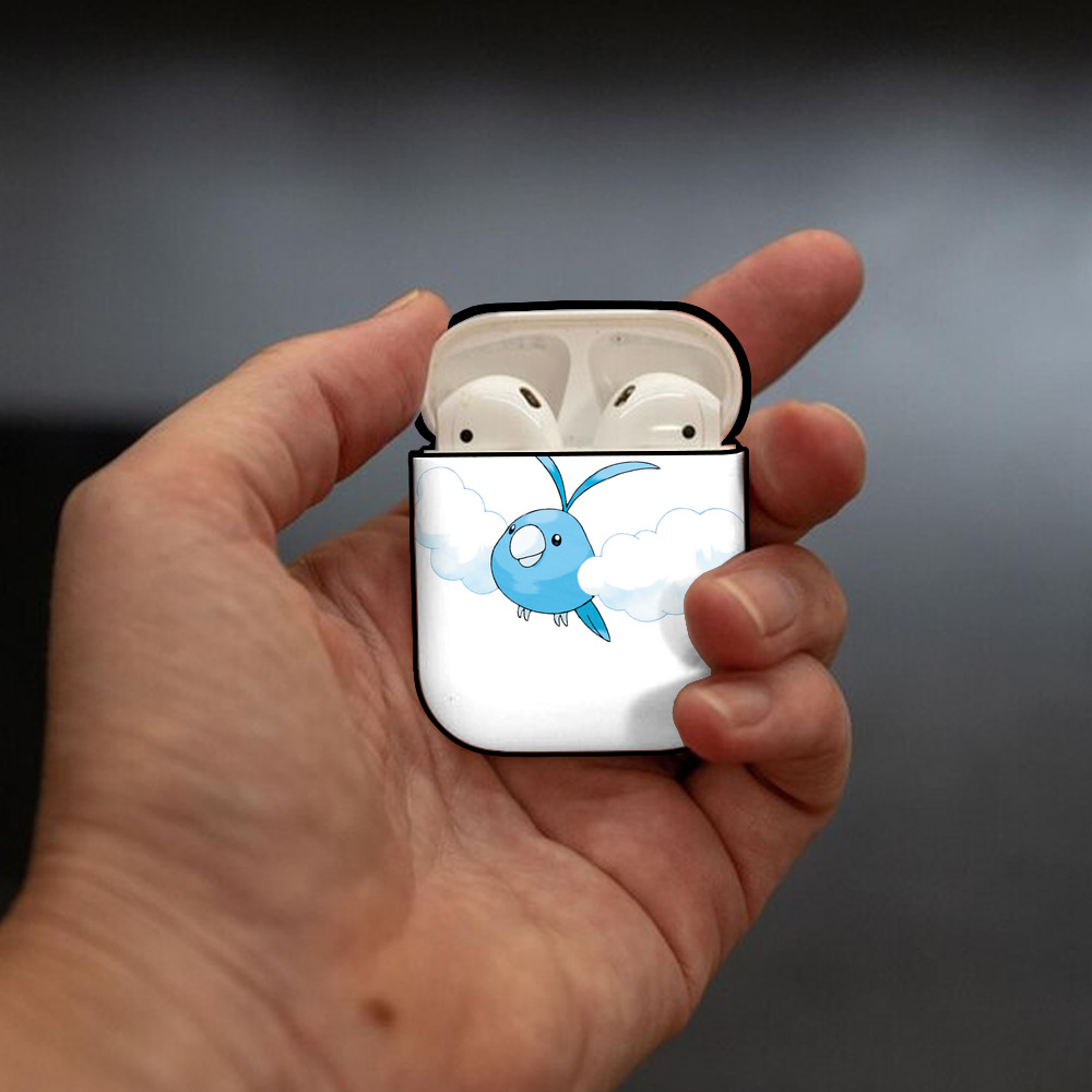 ポケットモンスター Pokémon AirPods 第2世代保護ケース ハードシェル ブラック 耐衝撃・防指紋・カラビナ付き