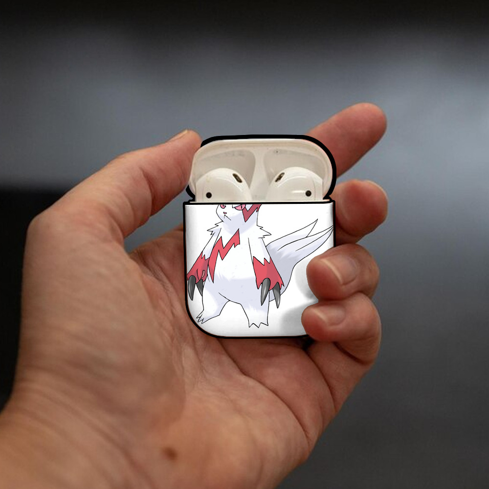 ポケットモンスター Pokémon AirPods 第2世代保護ケース ハードシェル ブラック 耐衝撃・防指紋・カラビナ付き