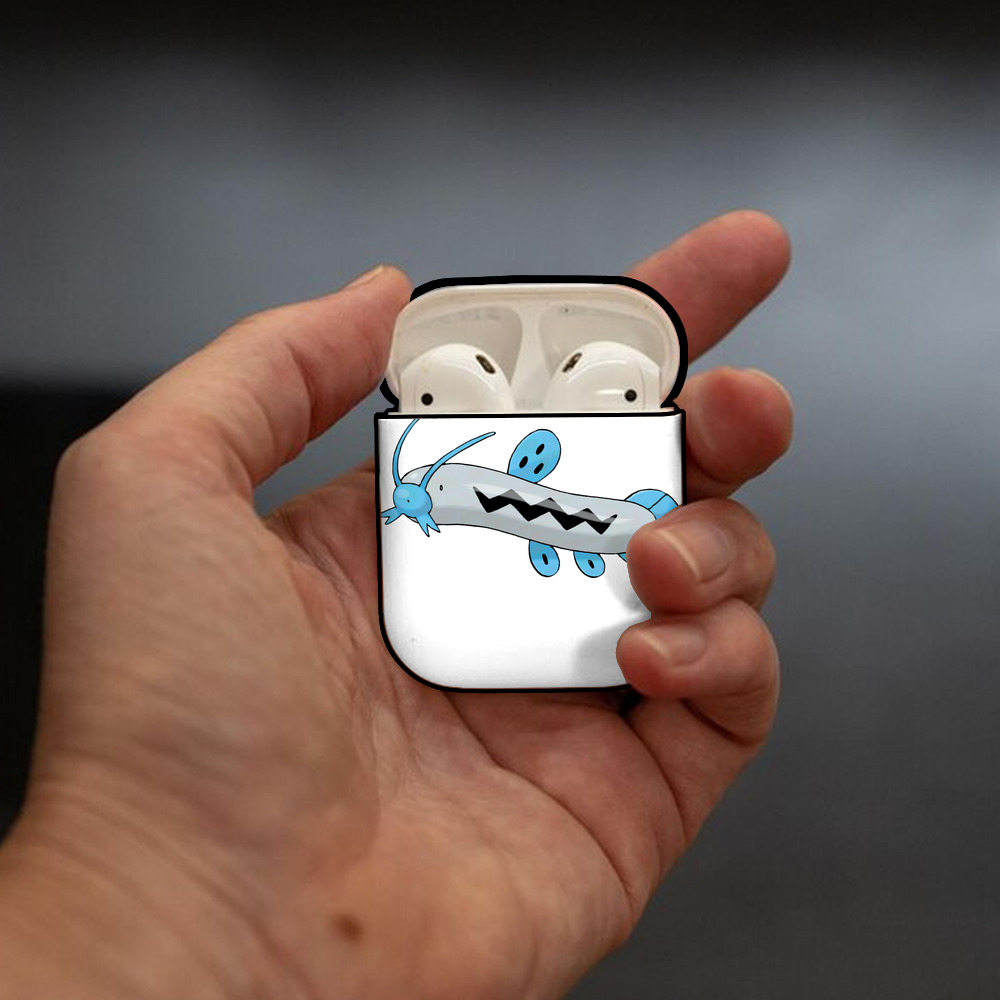 ポケットモンスター Pokémon AirPods 第2世代保護ケース ハードシェル ブラック 耐衝撃・防指紋・カラビナ付き
