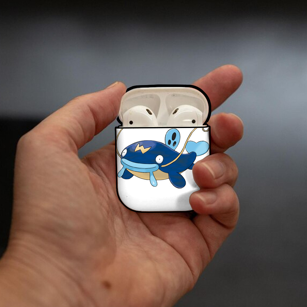 ポケットモンスター Pokémon AirPods 第2世代保護ケース ハードシェル ブラック 耐衝撃・防指紋・カラビナ付き