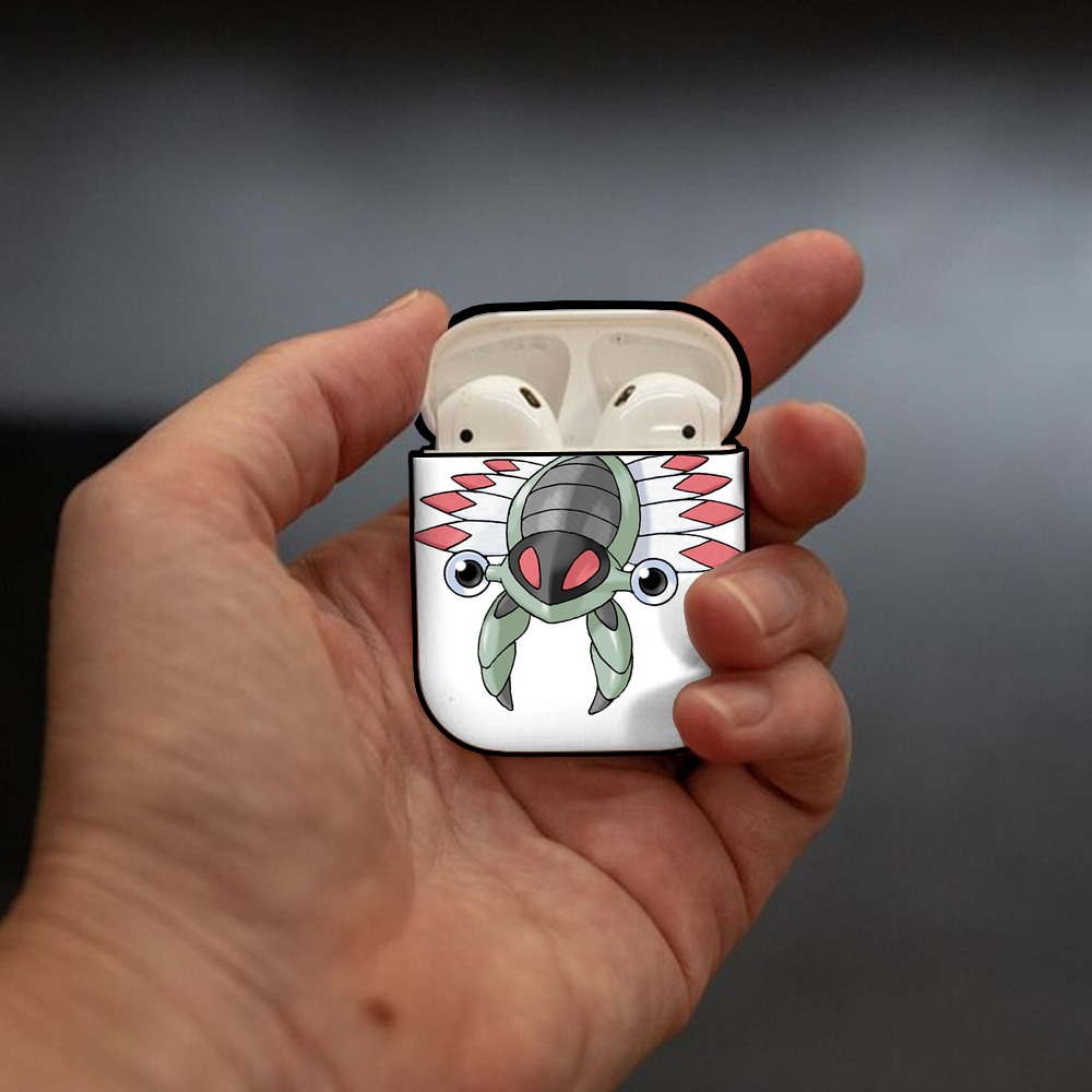ポケットモンスター Pokémon AirPods 第2世代保護ケース ハードシェル ブラック 耐衝撃・防指紋・カラビナ付き