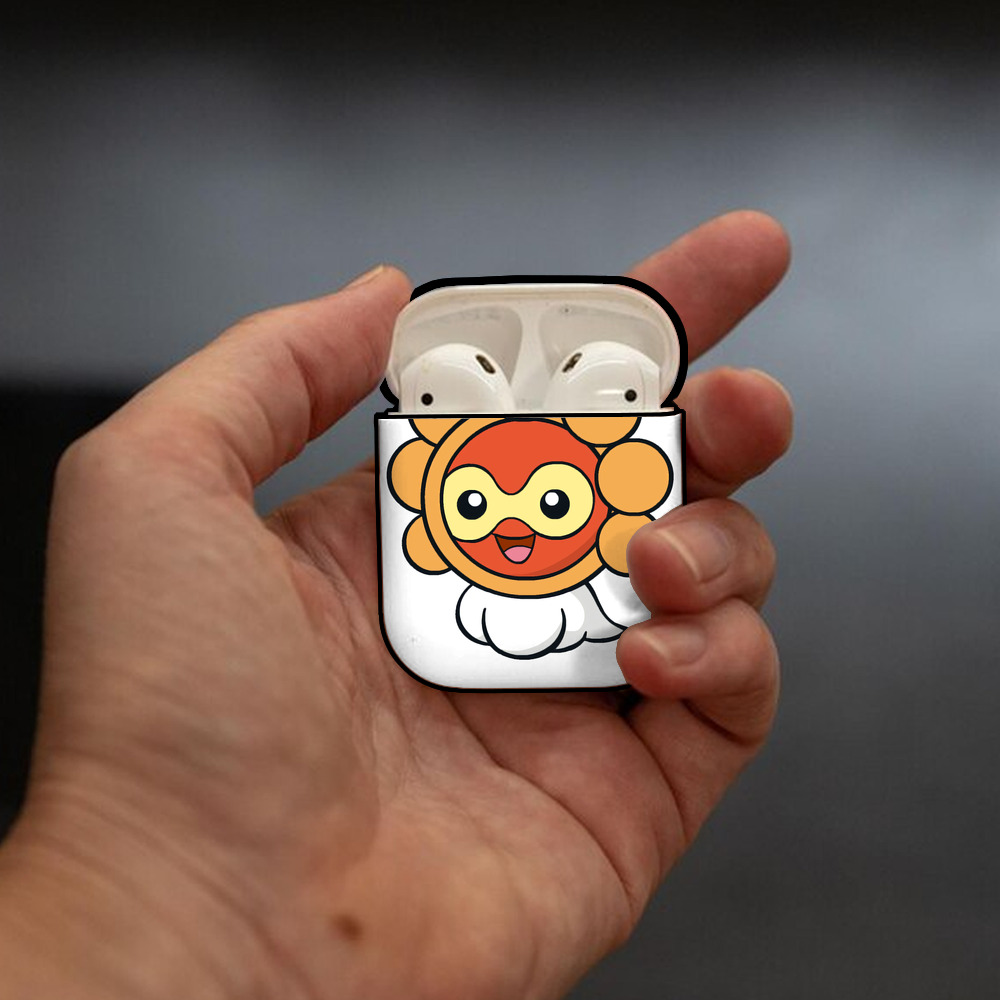 ポケットモンスター Pokémon AirPods 第2世代保護ケース ハードシェル ブラック 耐衝撃・防指紋・カラビナ付き