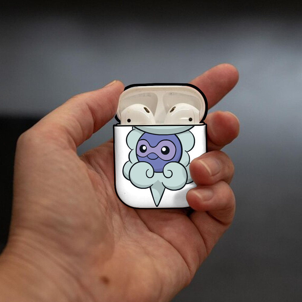 ポケットモンスター Pokémon AirPods 第2世代保護ケース ハードシェル ブラック 耐衝撃・防指紋・カラビナ付き