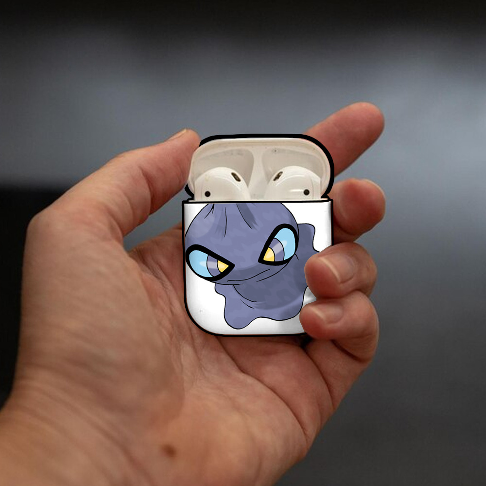 ポケットモンスター Pokémon AirPods 第2世代保護ケース ハードシェル ブラック 耐衝撃・防指紋・カラビナ付き