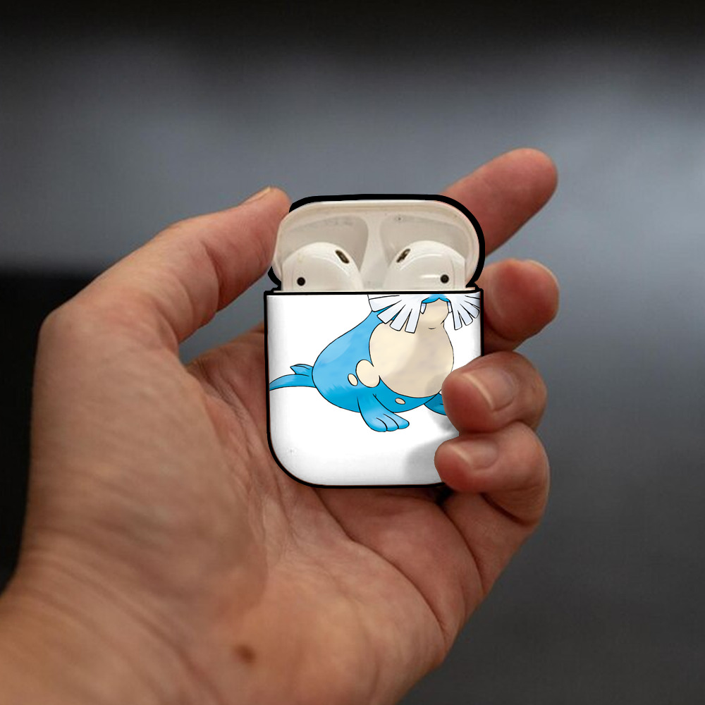 ポケットモンスター Pokémon AirPods 第2世代保護ケース ハードシェル ブラック 耐衝撃・防指紋・カラビナ付き