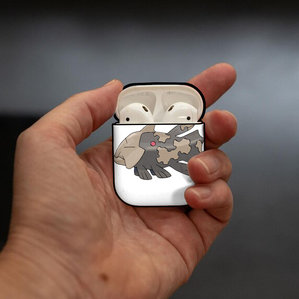 ポケットモンスター Pokémon AirPods 第2世代保護ケース ハードシェル ブラック 耐衝撃・防指紋・カラビナ付き