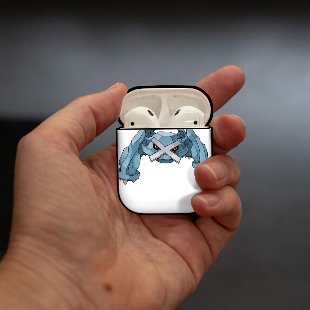 ポケットモンスター Pokémon AirPods 第2世代保護ケース ハードシェル ブラック 耐衝撃・防指紋・カラビナ付き