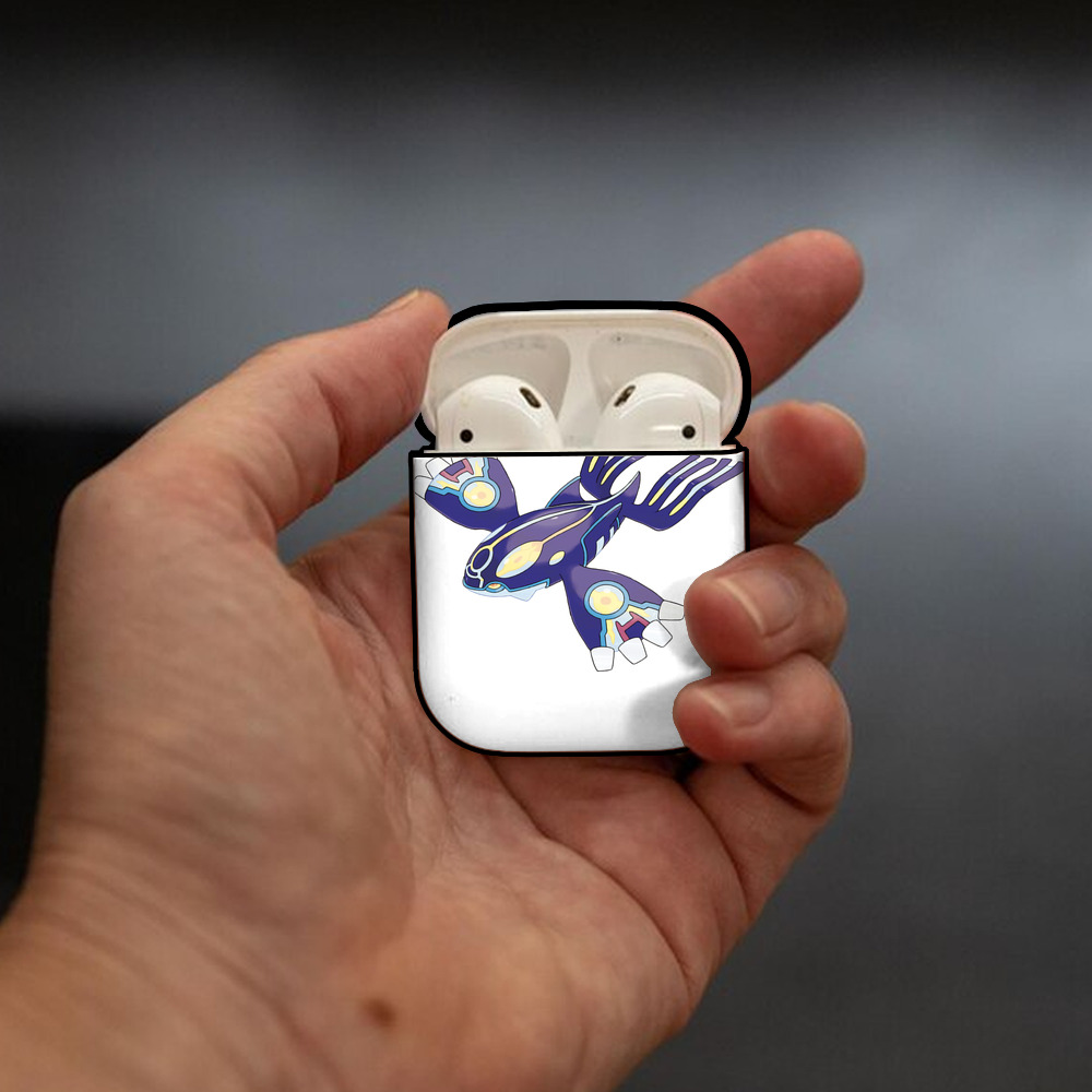 ポケットモンスター Pokémon AirPods 第2世代保護ケース ハードシェル ブラック 耐衝撃・防指紋・カラビナ付き