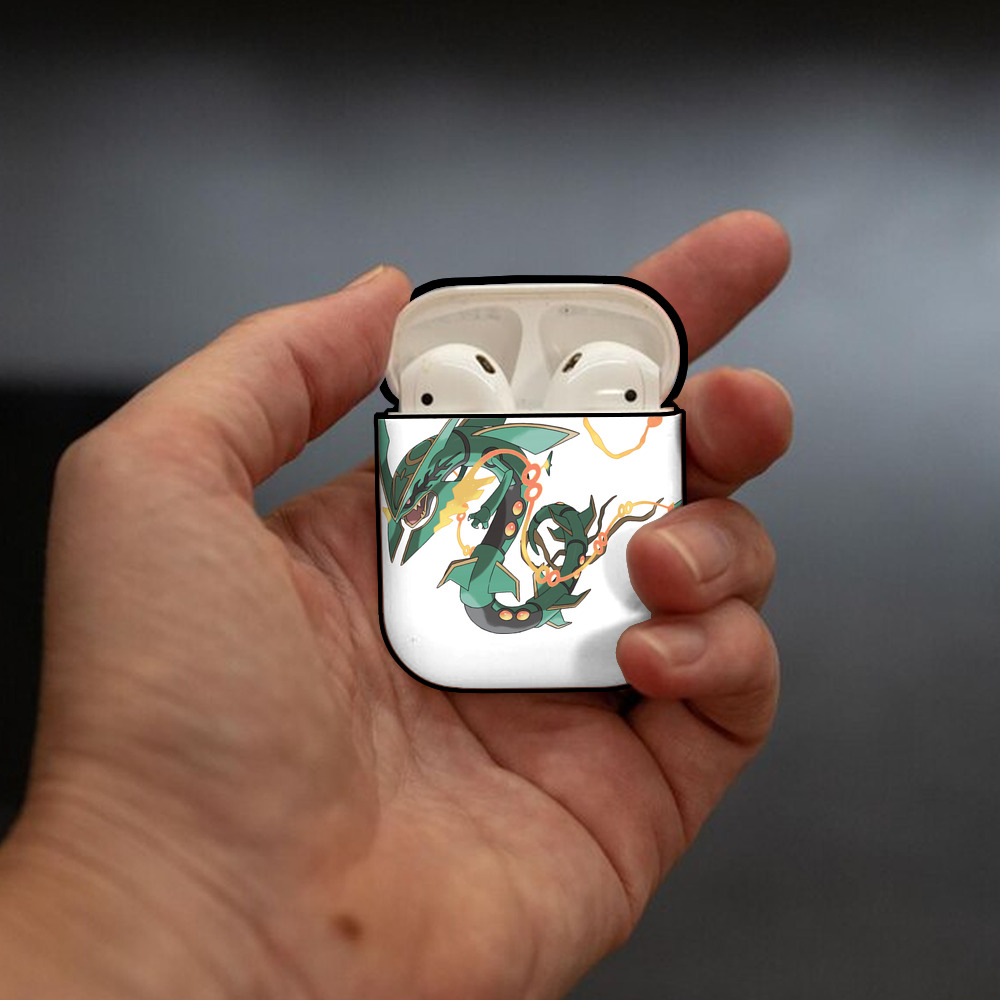 ポケットモンスター Pokémon AirPods 第2世代保護ケース ハードシェル ブラック 耐衝撃・防指紋・カラビナ付き