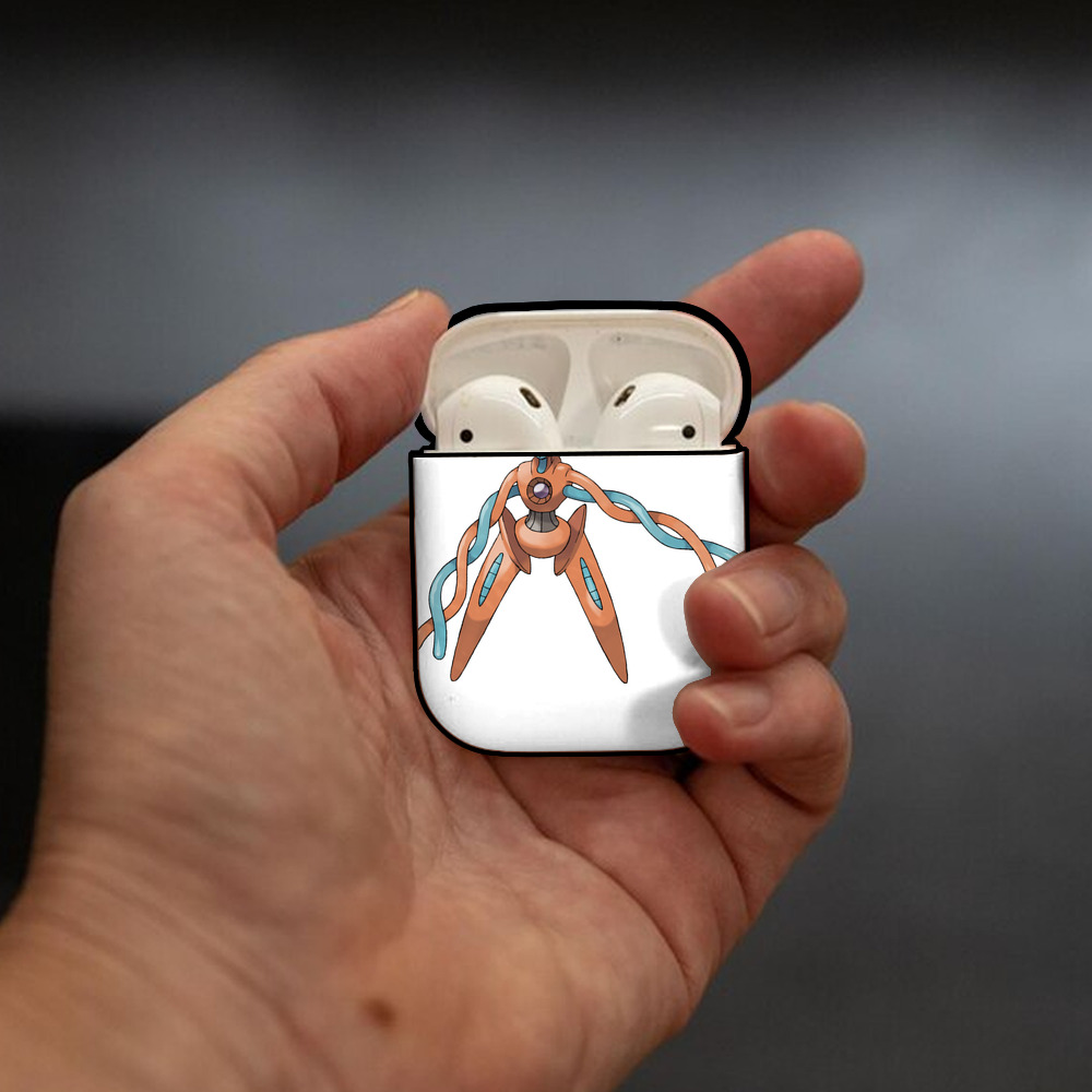 ポケットモンスター Pokémon AirPods 第2世代保護ケース ハードシェル ブラック 耐衝撃・防指紋・カラビナ付き
