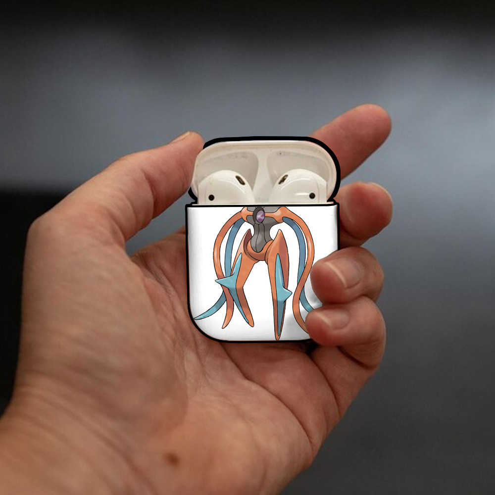 ポケットモンスター Pokémon AirPods 第2世代保護ケース ハードシェル ブラック 耐衝撃・防指紋・カラビナ付き